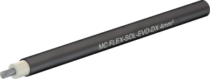 Polyolefine-photovoltaic cable, halogen free, Flex-Sol-Evo-DX, 4.0 mm², AWG 12, black, outer Ø 6.35 mm