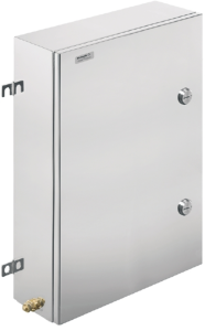 Stainless steel enclosure, (L x W x H) 200 x 350 x 550 mm, silver (RAL 7035), IP66, 1200610000
