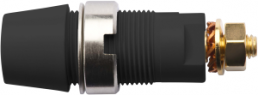 4 mm socket, screw connection, mounting Ø 12.2 mm, CAT III, black, SAB 6922 AU / SW