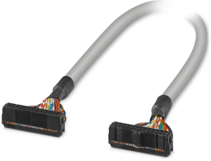 Connecting line, 1 m, IDC/FLK socket connector angled to IDC/FLK socket connector angled, 0.129 mm², AWG 26, 2299398