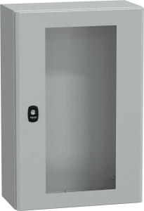 Door, (H x W x D) 600 x 400 x 200 mm, IP66, steel, light gray, NSYS3D6420T