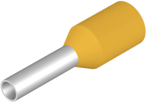 Insulated Wire end ferrule, 1.0 mm², 12 mm/6 mm long, yellow, 9028310000