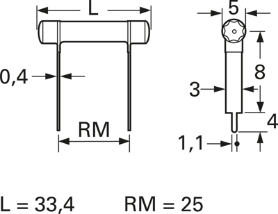 KPS500KB-RD-1K2S0 Vitrohm Wirewound Resistors Image 2