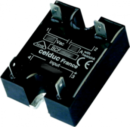 Solid state relay, 12-30 VDC, zero voltage switching, 12-280 VAC, 25 A, screw mounting, SCF42324