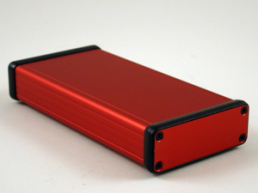 Aluminum enclosure, (L x W x H) 160 x 78 x 27 mm, red, IP54, 1455J1601RD