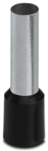 Insulated Wire end ferrule, 25 mm², 36 mm/22 mm long, NF C 63-023, black, 3200739