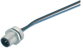 Sensor actuator cable, M12-flange plug, straight to open end, 12 pole, 0.2 m, 1.5 A, 76 0131 0111 00012-0200