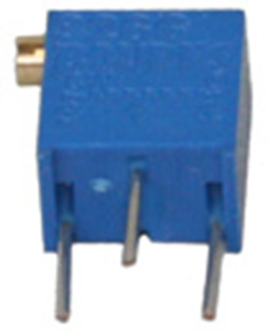 Cermet trimmer potentiometer, 12 turns, 100 kΩ, 0.25 W, THT, lateral, 3266X-1-104LF