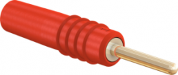 1 mm plug, solder connection, 0.25 mm², red, 22.2602-22