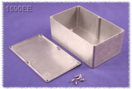 Aluminum die cast enclosure, (L x W x H) 192 x 112 x 61 mm, black (RAL 9005), IP54, 1590R1BK