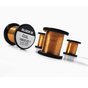 Enamel copper wire, 1 x 2 mm, 0.5 kg, Block CUL 500/2.00