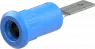 4 mm socket, plug-in connection, mounting Ø 8.2 mm, blue, 64.3013-23