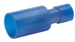 Round plug, Ø 5 mm, L 25 mm, insulated, straight, blue, 1.5-2.5 mm², AWG 16-14, 1030V