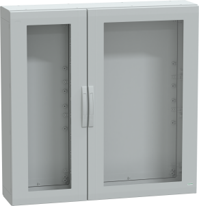 Control cabinet, (H x W x D) 1250 x 1250 x 320 mm, IP65, polyester, light gray, NSYPLA12123TG