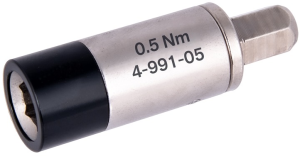 Torque adapter, 0.5 Nm, 1/4 inch, L 34.5 mm, 15 g, 4-991-05