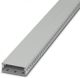 Wiring duct, (L x W x H) 2000 x 80 x 25 mm, Polycarbonate/ABS, gray, 3240356