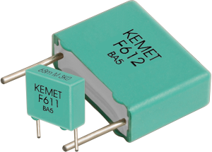 MP film capacitor, 1 µF, ±5 %, 100 V (DC), PP, 15 mm, F611BB105J100ALR0P