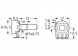 Film potentiometer, 25 kΩ, 0.05 W, logarithmisch, solder lug, RV16A-10 6,35MM 25K POSLO
