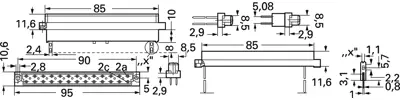 09042326832 Harting DIN PCB Connectors Image 2
