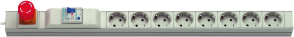 Outlet strip, 8-way, 683 mm, 16 A, gray, 03.328.008.1