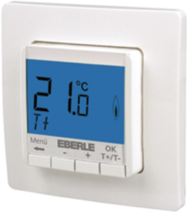 Room temperature controller, 230 VAC, 5 to 30 °C, white, 527815355100
