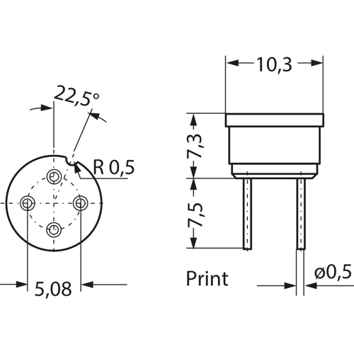 TF 54 Fischer Elektronik Semiconductor Sockets, Holders Image 2