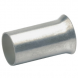Uninsulated Wire end ferrule, 0.25 mm², 7 mm long, silver, 697V