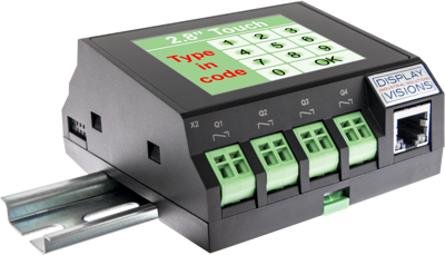 EA PLCC28-D8I4R4AR DISPLAY VISIONS PLC controls, logic modules Image 1