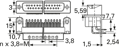 2-1393480-1 AMP D-Sub Connectors Image 2