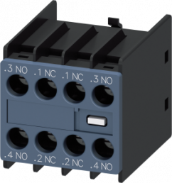 Auxiliary switch, 10 A, 2 Form A (N/O) + 2 Form B (N/C), screw connection, 3RH2911-1FA22