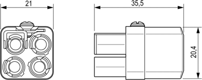 3103530000 Weidmüller Contact Inserts Image 2
