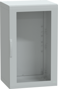 Control cabinet, (H x W x D) 1250 x 750 x 620 mm, IP65, polyester, light gray, NSYPLA1276TG