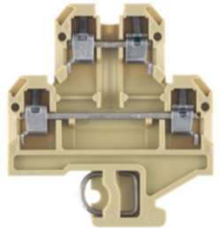 Multi level terminal block, screw connection, 0.5-4.0 mm², 32 A, 6 kV, beige/yellow, 0355460000