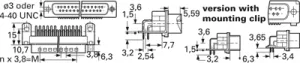 8-1393480-5 AMP D-Sub Connectors