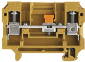 Isolating and measuring isolating terminal block, screw connection, 0.5-6.0 mm², 2 pole, 41 A, 6 kV, yellow, 0105420000