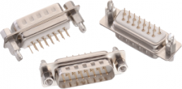 D-Sub connector, 37 pole, standard, straight, solder connection, 61803729221