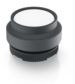 Pushbutton, illuminable, groping, waistband round, white, front ring black, mounting Ø 29.8 mm, 1.30.270.401/2201