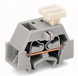 4-wire terminal, spring-clamp connection, 0.08-2.5 mm², 1 pole, 24 A, 6 kV, gray, 261-341/332-000