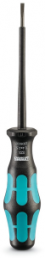 VDE screwdriver, 2.5 mm, slotted, BL 80 mm, L 161 mm, 1205037