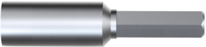 Socket wrench, external hexagon, 3 mm, L 30 mm, 70444030
