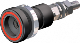 6 mm socket, threaded bolt, mounting Ø 18.5 mm, red, 14.0010-22