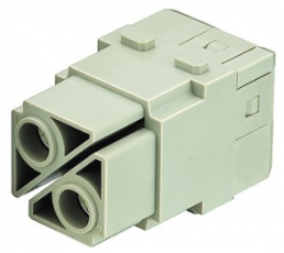 Socket contact insert, 2 pole, equipped, axial screw connection, 09140022751