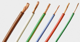 PVC-Stranded wire, high flexible, FlexiVolt-E, 0.25 mm², AWG 24, blue, outer Ø 1.7 mm