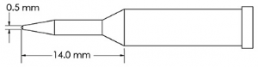 Soldering tip, conical, Ø 0.5 mm, (L) 14 mm, GT4-CN0005A