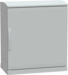 Control cabinet, (H x W x D) 750 x 750 x 420 mm, IP44, polyester, light gray, NSYPLAZT774G