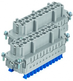Socket contact insert, 48B, 48 pole, equipped, cage clamp terminal, with PE contact, 09330242788