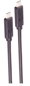 USB4 connecting cable, USB plug type C to USB plug type C, 1 m, black
