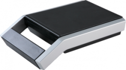 ABS/polycarbonate handheld enclosure, (L x W x H) 275 x 166 x 50 mm, black/silver, IP65, 027041301