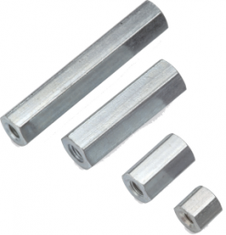 Hexagonal spacer bolt, Internal/Internal Thread, M5/M5, 25 mm, steel