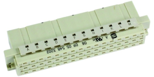 Female connector, type E, 48 pole, a-c-e, pitch 5.08 mm, crimp connection, straight, 09055483202